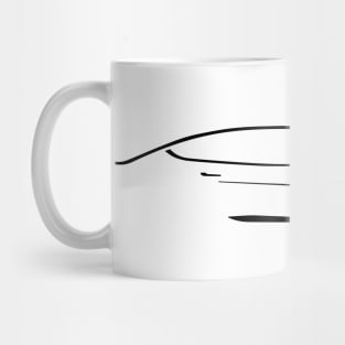 Fast Electric Car Abstract Drawing Mug